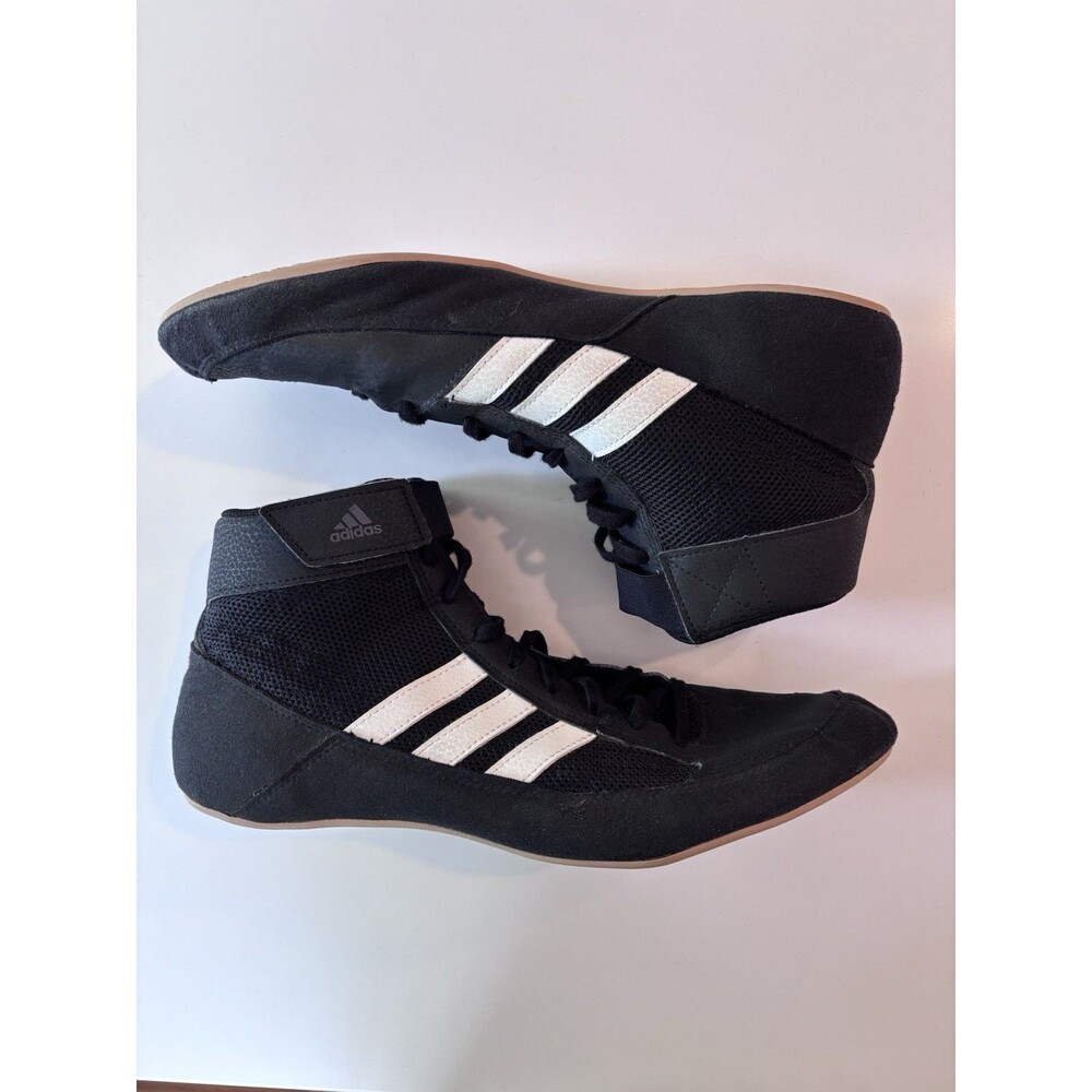 Adidas HVC Black White Wrestling Shoes AQ3325 Men Size US 12